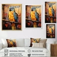 thumbnail image 4 of Designart "Euphoric Sunset Serenade Of Parrots I" Parrot Floater Framed Wall Art Prints, 4 of 5