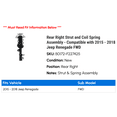thumbnail image 2 of Rear Right Strut and Coil Spring Assembly - Compatible with 2015 - 2018 Jeep Renegade FWD 2016 2017, 2 of 2