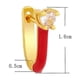 thumbnail image 2 of New Neon Color Enamel Hoop Earring Love Heart Shape Zirconia--Yellow|Model code6435 Yellow, 2 of 4