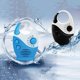 thumbnail image 4 of Radio de ducha impermeable Sincero Mini AM FM ajustable con asa superior blanco/azul, 4 of 5