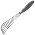 thumbnail image 4 of GOOHOCHY Espátula de metal para pescado Espátula ranurada de acero inoxidable Espátula para carne para voltear queso a la parrilla, 4 of 7
