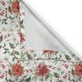 thumbnail image 5 of Ambesonne Watercolor Grommet Curtain, Poinsettia Rowan, 50" x 84", Vermilion Green Magenta, 5 of 6