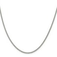 thumbnail image 2 of 925 Sterling Silver Curb Chain Styles Necklace Rhodium-plated 2 mm 24 inch, 2 of 4