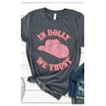 thumbnail image 6 of Retro In Dolly We Trust Graphic Tee T-Shirt, 6 of 9