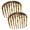 Light Shell Savana, variant on Parcelona French Smooth Edge Celluloid Acetate Hair Side Combs for Women (2 Pcs)