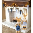 thumbnail image 2 of Bunny Plush Figure Lighted 20 Inch Tall Or Lighted Carrot Garland - Bunny in Dress, 2 of 16