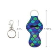 thumbnail image 6 of Wrapables 10 Pack Chapstick Holder Keychain with 10 Pieces Metal Clasps, Tropical Fun, 6 of 6
