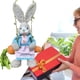 thumbnail image 2 of Figura de conejo de Pascua, regalo de Pascua, estatua creativa de dibujos animados de paja para el porche y el césped. Femenino, 2 of 7