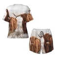 thumbnail image 4 of Lsque Yak Women's Short-Sleeved Pajama Set - 2 Piece Soft and Lightweight Sleepwear Set-4X-Large, 4 of 9