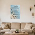 thumbnail image 3 of ZHONGYUTONG Christian Canvas Wall Art Psalm 23 Pictures Coastal Beach Wall Decor Scripture Bible Verses Prints Inspirational Poster for Home Framed (12.00" x 18.00"), 3 of 5
