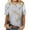 Gray summer tops for women, variant on USSUMA Short Sleeve Women Tops Dressy Casual Oli Painting Graffiti 2022 Trendy T-Shirt Shirts Vintage Floral Tunics Top Plus Size for Women Crewneck Summer Blouse