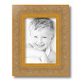 thumbnail image 2 of ArtToFrames 7" x 10" Majestic  Gold Picture Frame, 7x10 inch Silver Wood Poster Frame (WOM-5122),  Pack, 2 of 7
