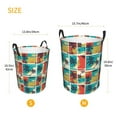 thumbnail image 4 of Uemuo Colorful Hawaii Palms Pattern Circular Laundry Hamper Basket with handles,Collapsible laundry basket,Large capacity laundry hamper,Laundry Organizer-Small, 4 of 8