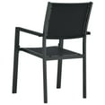 thumbnail image 5 of vidaXL 3 Piece Garden Dining Set Black, 5 of 5