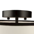 thumbnail image 3 of Artcraft Lighting Coco 3 Light SemiFlush Mount Black and Gold, 3 of 10