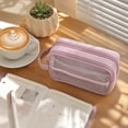 thumbnail image 4 of Clearance Back to School Pencil Case - Simple Pencil Pouch, Versatile Pencil Box for School Supplies, Ideal for Colored Pencils, Rulers, Erasers, Back to School Supplies,Blue, 4 of 5