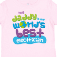 thumbnail image 4 of Inktastic Worlds Best Electrician Daddy Boys or Girls Toddler T-Shirt, 4 of 5