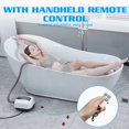 thumbnail image 4 of Thehsnt Remote Control Spa Jet Mat - 6-Speed Adjustable Bubbles with Suction Cups & Pillow for Most Tubs, 4 of 12