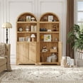 thumbnail image 5 of Luku 71.6" Tall Arched Storage Cabinet, 5-Tier Wooden Pantry with Doors & Adjustable Shelves, Arch Organizer, 5 of 8