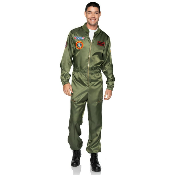 i aften Kritisere Forfalske Leg Avenue Men's Official Licensed Top Gun Costume Parachute Flight Suit -  Walmart.com
