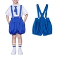 thumbnail image 2 of Coerni Girls Overalls Shorts Kids Summer Casual Adjustable Strap School Cotton Shortsall Romper Boy Soft Short Baggy Pants Clothes, 2 of 3