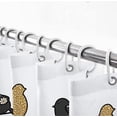 thumbnail image 5 of Marble Shower Curtain For Bathroom, Abstract Modern Black And Gold Fabric Shower Curtain Set, Cool Rest, 5 of 5