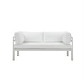 thumbnail image 2 of Pangea Home Cloud 25x65" Modern Aluminum Sofa in White Finish, 2 of 3