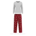thumbnail image 2 of Pijama Secret Treasures para Dama Set Playera Manga Larga con Pantalón Estampado Renos Rojo Talla EG 2 Piezas., 2 of 4