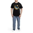 thumbnail image 5 of CafePress - Blue Sleepy Teddy On Moon - Men's Dark Loose Fit Cotton Pajama Set, 5 of 7