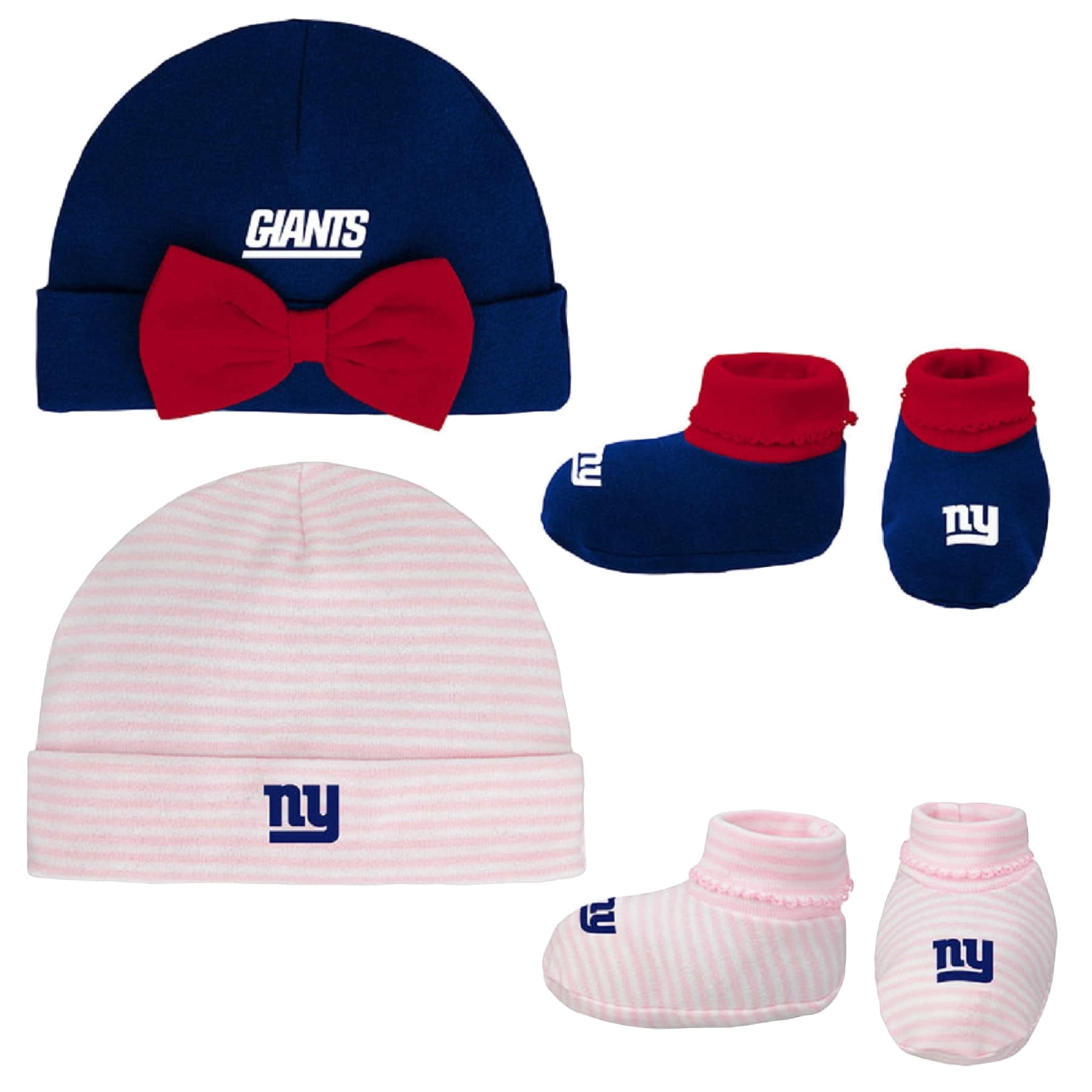 Giants Cuffed Knit Hat \u0026 Booties Set 