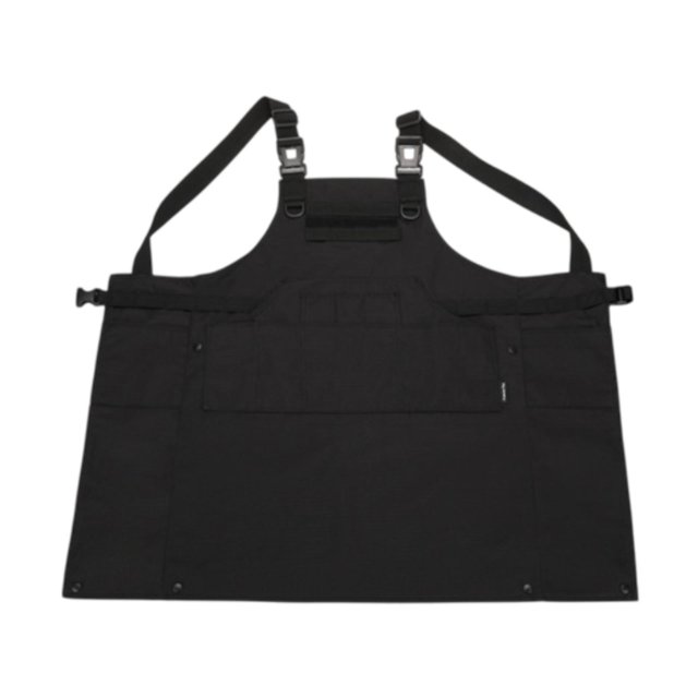 Herramientas delantal resistente al agua múltiples bolsillos trabaja ropa delantal del delantal delantal delantal del delantero para el restaurante al Negro