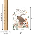thumbnail image 5 of Big Dot of Happiness Woodland Animals Thank You Cards with Envelopes, Flat Forest Baby Shower or Birthday Party Blank Thank You Note Cards - Set of 12, 5 of 6