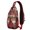 Red-11, variant on Artistic Sling Bag Abstract Tribal Crossbody Backpack Lightweight and Stylish for Daily Use