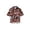 Blue, variant on HNMKIU Western Style Cow Print Lapel Neck Button Down Shirt for Toddler Boys Summer Casual Tops Black,5-6 Years