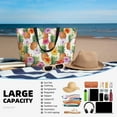 thumbnail image 5 of Honeii Hawaiian Pineappl for Tote Bag with Adjustable Strap,Beach Bag, Waterproof Sandproof Beach Tote Bag, Large Capacity Foldable Beach Bags, 5 of 7