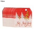 thumbnail image 1 of kurtrusly 100pcs Christmas Hangtags Decorative Paper Tags Christmas Tree Labels for Wrapping Decor, Type 5, 1 of 8
