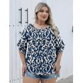 thumbnail image 5 of Túnicas de cuello redondo Top Micoson Plus, talla 3/4, para mujer, 5 of 5