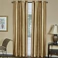 thumbnail image 3 of Royal Ombre Crushed Semi Sheer Complete 6 Pc. Window Curtain & Valance Set - Sandstone Gold, 3 of 3