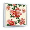 thumbnail image 3 of Ancient Red Roses 30 in x 30 in Framed Painting Canvas Art Print, by Designart, 3 of 5