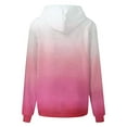 thumbnail image 4 of QUINDOS Hoodies for Women Plus Size Women's Fashion Hoodies Casual Crew Neck Long Sleeve Gradient Color Pullover Tops, 4 of 4