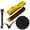 Black+Yellow, variant on Garnen 2x Body Measuring Tape Body Tape Measure, Flexible & Retractable Measuring Tape for Body Measurements Sewing Cloth Fabric Tape Measure 60"