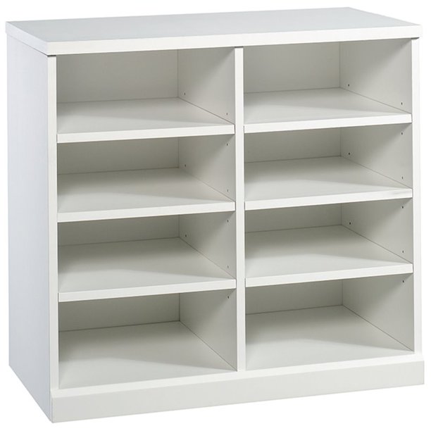 Sauder Craft Pro 8 Cubby Open Storage in White