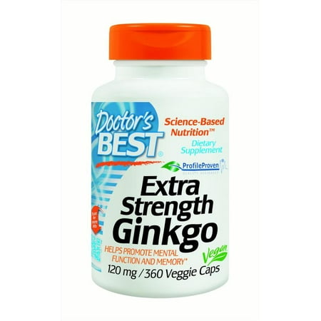 Doctor's BEST Extra Strength Gingkgo 120mg Veggie Caps - 360 CT