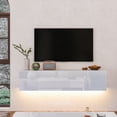 thumbnail image 5 of Hommpa TV Cabinet with 3 Doors Cabinet Floating Wall Mounted TV Stand, 5 of 7