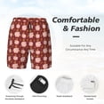 thumbnail image 5 of Fotbe Cute Pig with Coins Men’s Swim Trunks Quick Dry Swim Shorts Board Shorts with Mesh Lining-3X-Large, 5 of 9