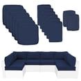 thumbnail image 3 of Olurrisa 14-Piece Outdoor Sectional Cushion Set, Navy Blue Deep Seat Polyester with Removable Covers for Patio Furniture, 3 of 9