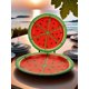 thumbnail image 1 of 10pcs 7&9 Inch Sturdy Paper Plates Featuring Watermelon Design, , , Compostable, Lightweight Party Disposable Plate For Wedding, Dinner, Piic, Birth, 1 of 5