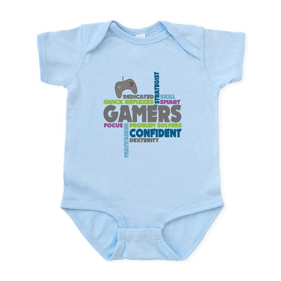 CafePress - Gamers Body Suit - Baby Light Bodysuit, Size Newborn - 24 Months