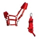 thumbnail image 1 of Práctico caballo Brida Rein Halter Headstall Longitud Equipo ecuestre densidad Esponja suave Cojín Correas Arnés Cuerda Rojo shamjiam Riendas de caballo, 1 of 9