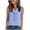 Light Blue, variant on cocolona Womens Summer Trendy Tank Tops V Neck Ruffle Sleeveless Solid Color Shirts Casual Vacation Outfits Blouses